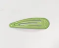 Classic water drop metal hair clip in matte grass green finish for children - Grass Green (37)
