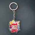 Acrylic 2D O-Negative blood bag keychain with floral design for medical staff - Type O Blood Style
