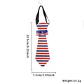Patriotic USA flag style pet necktie with adjustable strap for Independence Day party - Independence Day Star & Stripes Style B