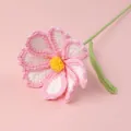 Handmade crochet cosmos flower bouquet in pink and white yarn for home decor - Xue Wu Galsang Flower - Gradient Pink