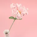 Handmade crochet pink lily flower in a white vase for home decoration gift - Crape Myrtle Branch - Pink