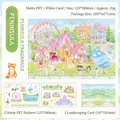 Romantic fantasy DIY 3D landscape sticker kit with PET sheets and carousel theme - Peninsula Fragrance / Matte PET