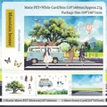 Mountain Breeze 3D scenery sticker set with PET stickers and landscape card - Mountain Breeze / Matte PET