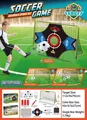 3-in-1 opvouwbaar voetbaldoel set met trainingskegels, rebounder net en accessoires - 3-in-1 Groen Voetbaldoel Zwart Net Set (366-18B)