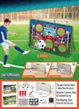 Detail view of 3-in-1 foldable soccer goal set with training target and accessories - 3-in-1 Green Soccer Goal Black Net Set (366-21B)