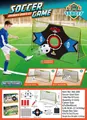 Detail view of 3-in-1 children soccer goal set including rebounder net and target cloth - 3-in-1 Green Soccer Goal Black Net Set (366-20B)