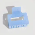 Grande pince à cheveux élégante en acrylique bleu clair de forme carrée évidée - Style Creux Carré / Bleu ciel