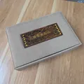 Linen texture gift box for rosewood accessories with hollow carved wooden lid - High-grade Brocade Box (Rosewood Style Decoration)