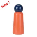 Gourde isotherme 350ml en acier inoxydable, design bicolore bleu marine et orange - Indigo & Orange (Nouveau)
