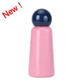 Gourde isotherme rose 350ml en inox avec bouchon sphérique bleu foncé - Indigo & Rose (Nouveau)