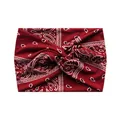 Bandeau à nœud paisley rouge pour sport et yoga, accessoire bohème élégant - Motif Paisley Rouge (6#)