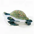 Creative sea turtle hair claw clip with green acetate tortoiseshell pattern for women - Colorful Mottled Turtle Style / Large Sea Turtle 1