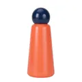 LUND insulated stainless steel bottle in vibrant orange with a navy blue spherical cap - 500ml / Indigo & Orange