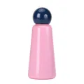 Pink and navy blue 304 stainless steel insulated bottle with spherical lid - 500ml / Indigo & Pink