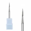 Punta fresa diamantata a punta per cuticole con gambo in acciaio inox e supporto - Punta per Fresa (HE-01)