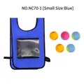 Kids outdoor explorer vest set in small blue with five colorful sticky target balls - S / Blue Vest and Sticky Balls