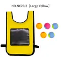 Kids outdoor explorer vest kit in large yellow with 5 sticky toss balls for catching games - Large / Yellow Sticky Ball Vest Set (NC70-2)