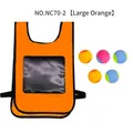 Kids outdoor explorer vest kit large orange sticky ball vest with 5 soft balls - Large / Orange Sticky Ball Vest Set (NC70-2)