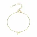 Minimalist gold bow pendant chain bracelet with adjustable lobster clasp and polished finish - Gold Bow Pendant Style