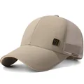 Berretto trucker kaki con retro in rete e stemma metallico con caratteri cinesi - Taglia Unica Regolabile / Cachi