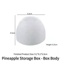 Translucent pineapple jar silicone mold for DIY resin storage box craft projects - Pineapple Storage Box - Base