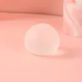 Macro shot of translucent pink squishy stress toy on soft matching background - 4cm / Clear