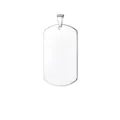 Customized steel dog tag pendant for photo engraving in 50x28mm polished silver finish - Steel Pendant Only (Without Chain)