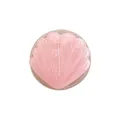 Pink shell-shaped phone socket with glitter finish and glossy resin texture - Pink