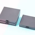 Dark gray drawer-style jewelry gift boxes with fabric pulls in two sizes for storage - Drawer Style / 7*9*3cm / Black