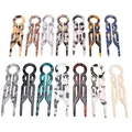 Acetate U-shaped wave hair pins in various marbled and tortoiseshell color patterns - Wavy U-Shaped Acetate Hairpin