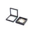 Espositore quadrato nero in pellicola PE con bracciale di perle colorate effetto sospeso - Taglia Grande 11*11cm / Nero