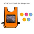 Gilet arancione per bambini taglia S con palline appiccicose colorate - Piccolo / Set di gilet a palla appiccicosa arancione (NC70-1)