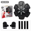 Smart music boxing machine kit with hexagonal black target and professional gloves - NO.9610 6-Key Smart Music Boxing Machine Set (3 AA Batteries Required)