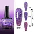 Esmalte de uñas térmico con purpurina violeta que muestra cambios de temperatura - Gel con Brillo Reflectante Térmico 03(QT0755-003)