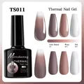 Esmalte semipermanente térmico 7,5ml TS011 efecto aurora glitter para UV LED - Gel Térmico TS011(QT0755-011)