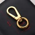 Cierre de mosquetón giratorio de acero de titanio dorado 34mm para bolsos y llaves - 34*12.5*8.5mm / Dorado