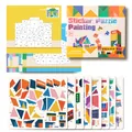 3D-Geometrie-Aufkleber-Puzzle-Set mit Stadtgebäuden für die frühkindliche Bildung - Gebäude Muster