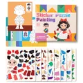 DIY 3D geometrische Puzzle-Sticker für Kinder mit Prinzessin und Jungen Motiv - Personen Stil