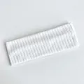 Bandeau tricoté blanc minimaliste avec texture ajourée et rayures sport - Petit / Blanc