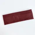 Bandeau unisexe en maille côtelée rouge vin avec détails ajourés et texture douce - Petit / Brun Rouge