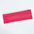 Bandeau en tricot élastique rose vif avec motifs de losanges ajourés élégants - Petit / Rose rosé