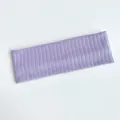 Bandeau en maille violet lavande avec rayures verticales et motifs de losanges - Petit / Violet