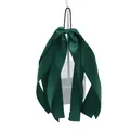 Élastique à cheveux élégant avec nœud en satin vert foncé et bande haute élasticité - Vert