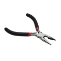 5 inch needle-nose pliers with anti-slip black and red handle for DIY jewelry making - Toothed Long Nose Style