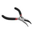 Bent nose pliers with black and red non-slip handle for DIY jewelry making and beads - Bent Nose Style