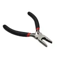 DIY jewelry making pliers with non-slip black and red rubber handle 5 inch size - Combination Pliers Style