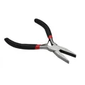 DIY jewelry tool with 5 inch flat nose pliers featuring black and red non-slip handles - Flat Nose Style