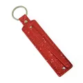 Glinsterende felrode pailletten sleutelhanger met zilveren ring voor DIY 8mm letters - Rood