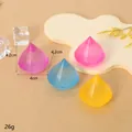 Mini cube squishy toy in translucent diamond shape for stress relief and sensory play - Mini Solid Color Diamond Style