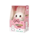 White rabbit squeeze toy in cute pink box for stress relief and slow rising play - Color Box